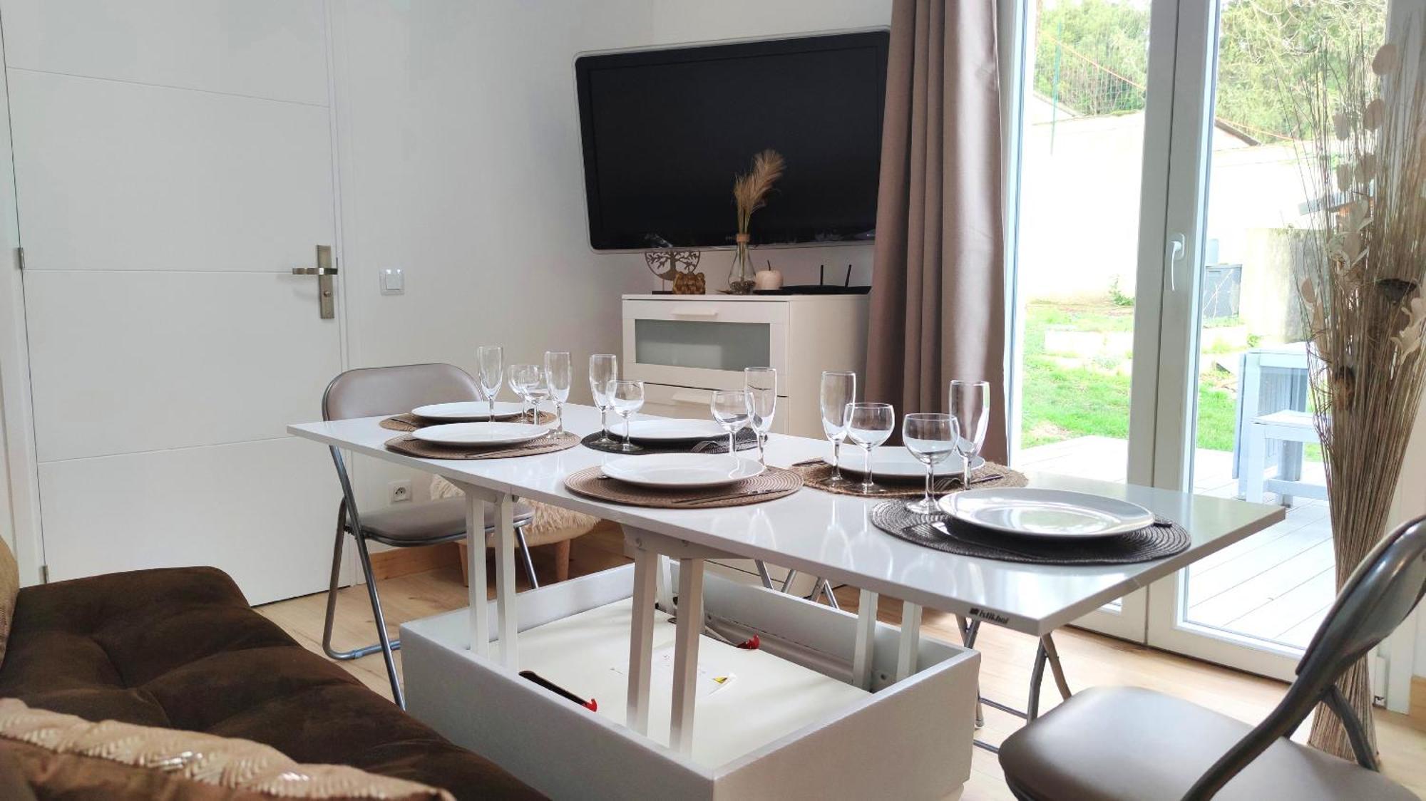 The Little Oak - Tiny House With Bed On Mezzanine & Terrace - From 1 To 4 P Disney, Paris & Cdg Pomponne Exterior photo