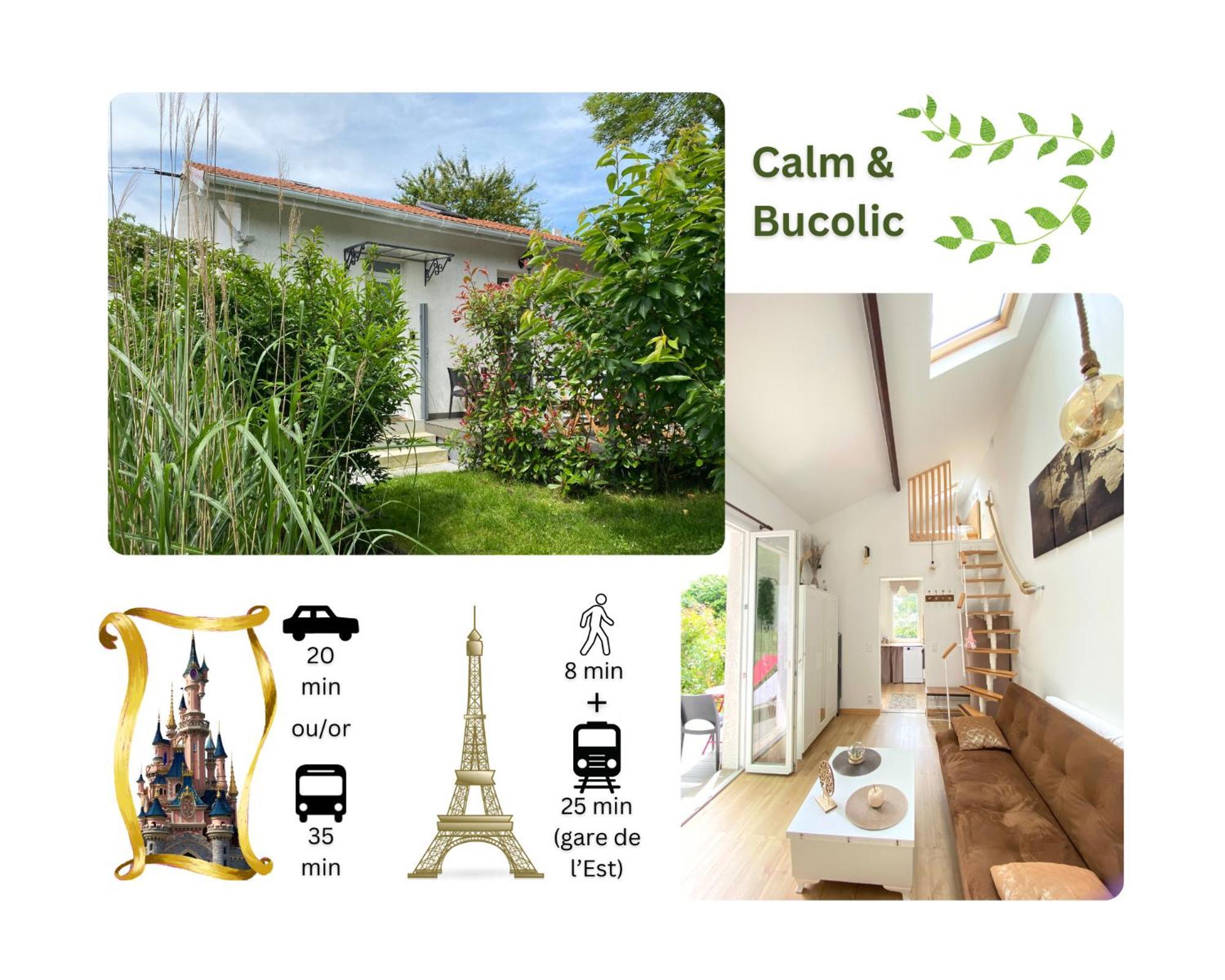 The Little Oak - Tiny House With Bed On Mezzanine & Terrace - From 1 To 4 P Disney, Paris & Cdg Pomponne Exterior photo